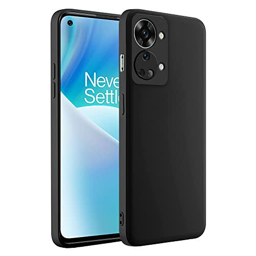 Winble Silicone Back Cover for OnePlus Nord 2T 5G Back Cover Camera Protection Soft Protective Back Cover Designed for OnePlus Nord 2T 5GOne Plus Nord 2T 5G Black 0